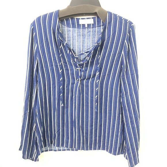 WAYF Multicolor Striped Long Sleeve Blouse - Picture 1 of 3